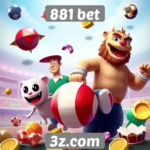 Diversidade de jogos disponíveis no 881 bet